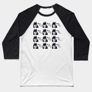 siberian husky dog pattern Baseball T-Shirt